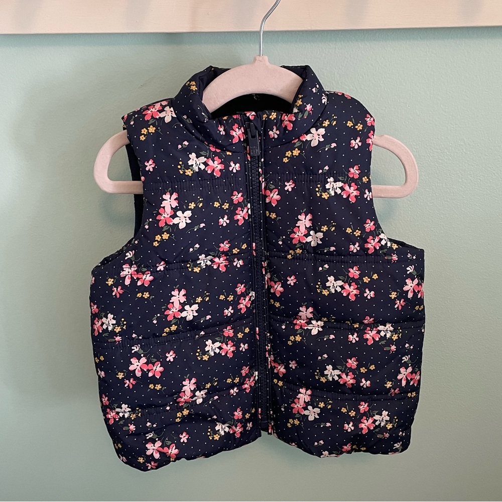 Gap Floral Puffer Vest
